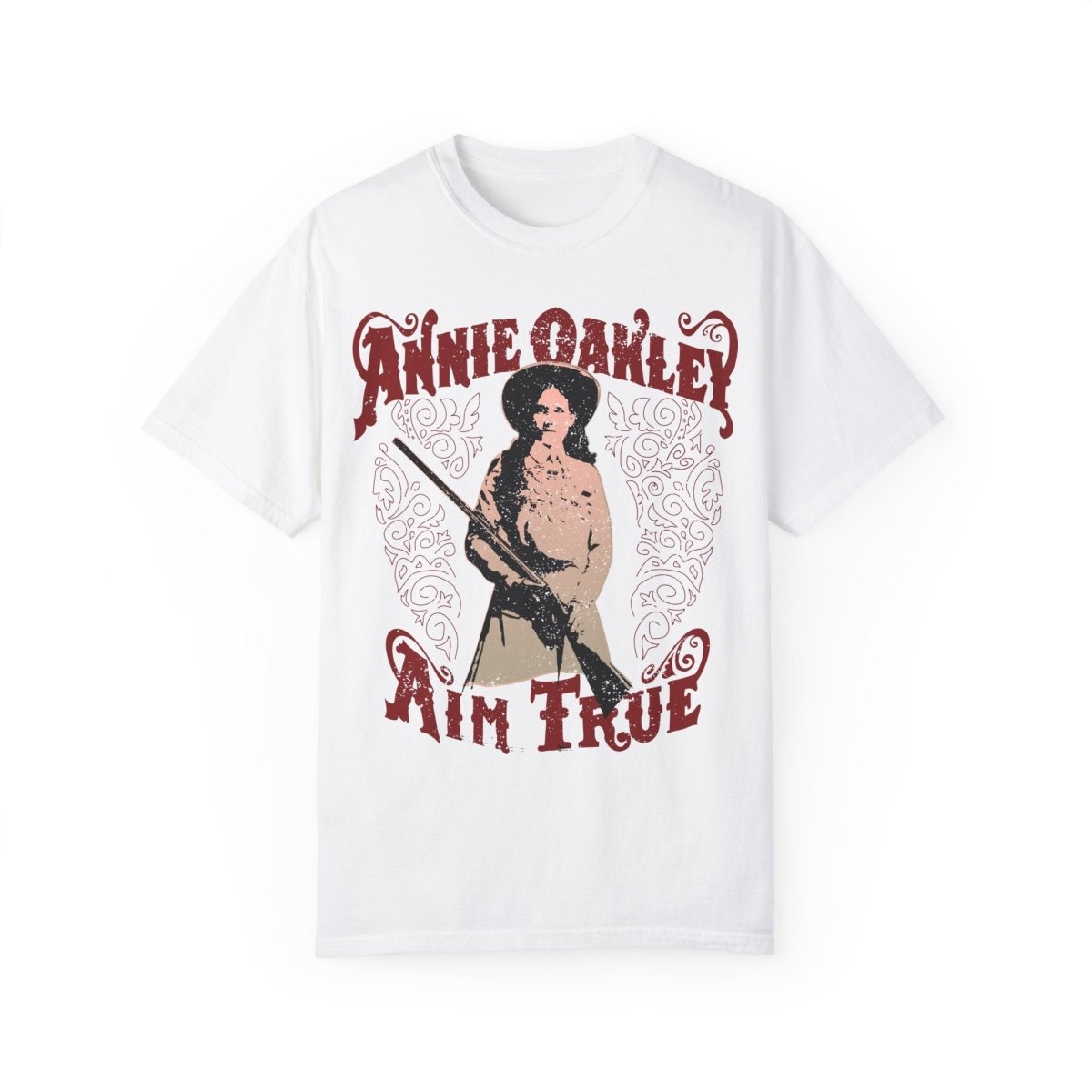 Annie Oakley Aim True Comfort Colors Relaxed Fit Softy Tee, Her Gift