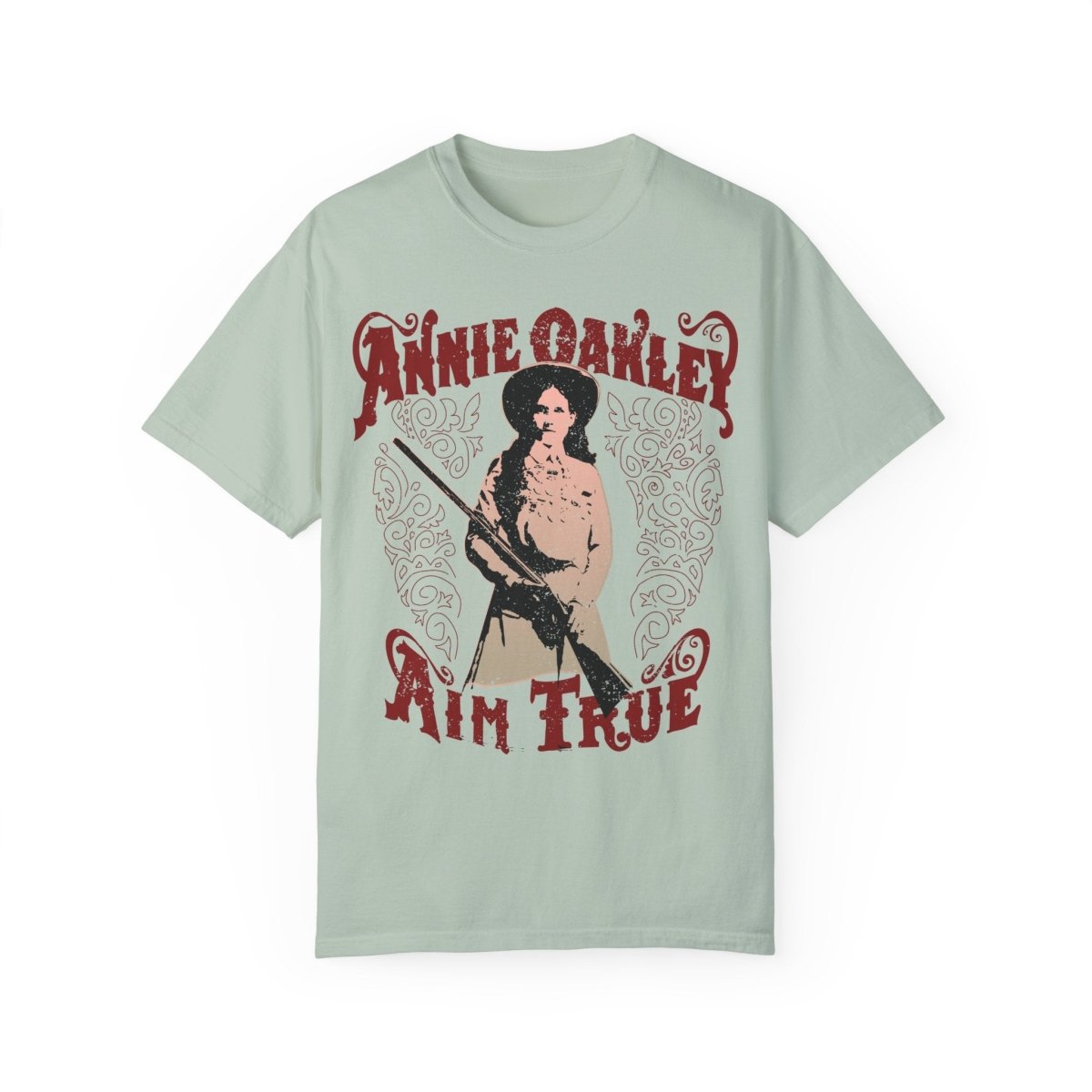 Annie Oakley Aim True Comfort Colors Relaxed Fit Softy Tee, Her Gift