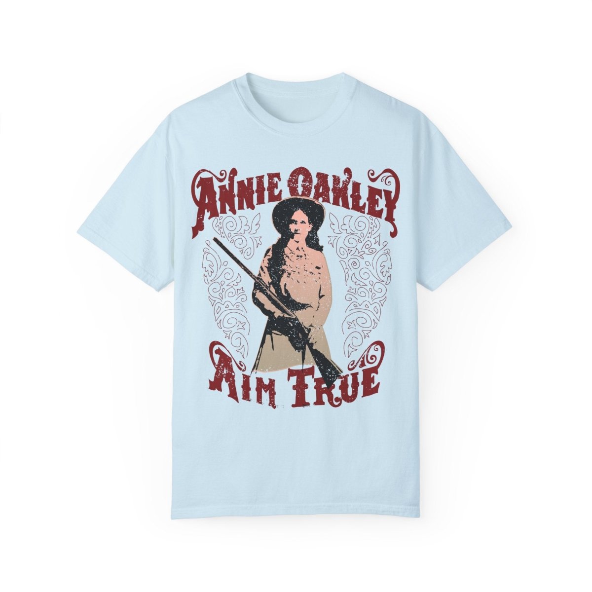 Annie Oakley Aim True Comfort Colors Relaxed Fit Softy Tee, Her Gift