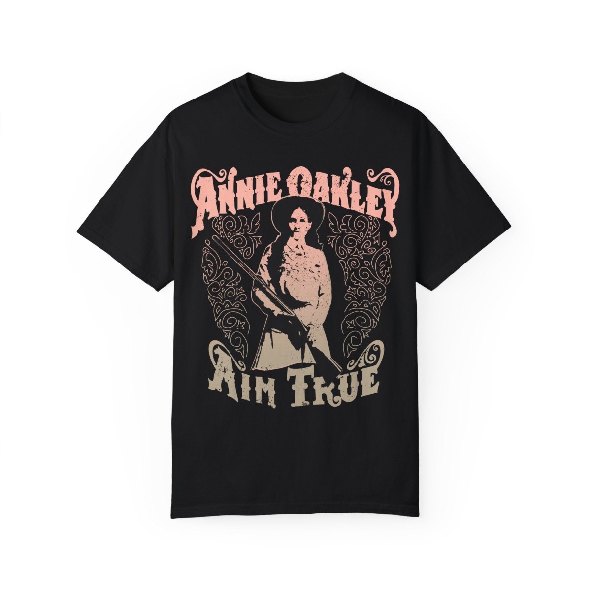 Annie Oakley Aim True Comfort Colors Relaxed Fit Softy Tee, Her Gift