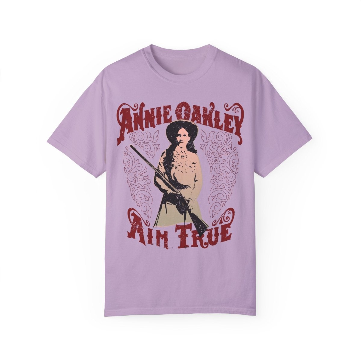 Annie Oakley Aim True Comfort Colors Relaxed Fit Softy Tee, Her Gift