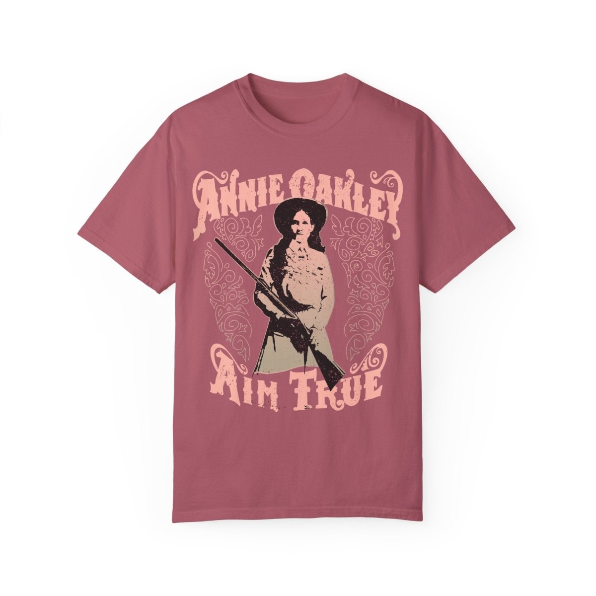 Annie Oakley Aim True Comfort Colors Relaxed Fit Softy Tee, Her Gift