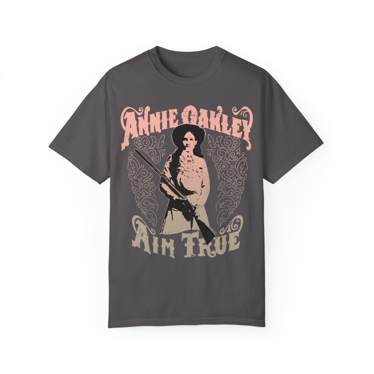 Annie Oakley Aim True Comfort Colors Relaxed Fit Softy Tee, Her Gift