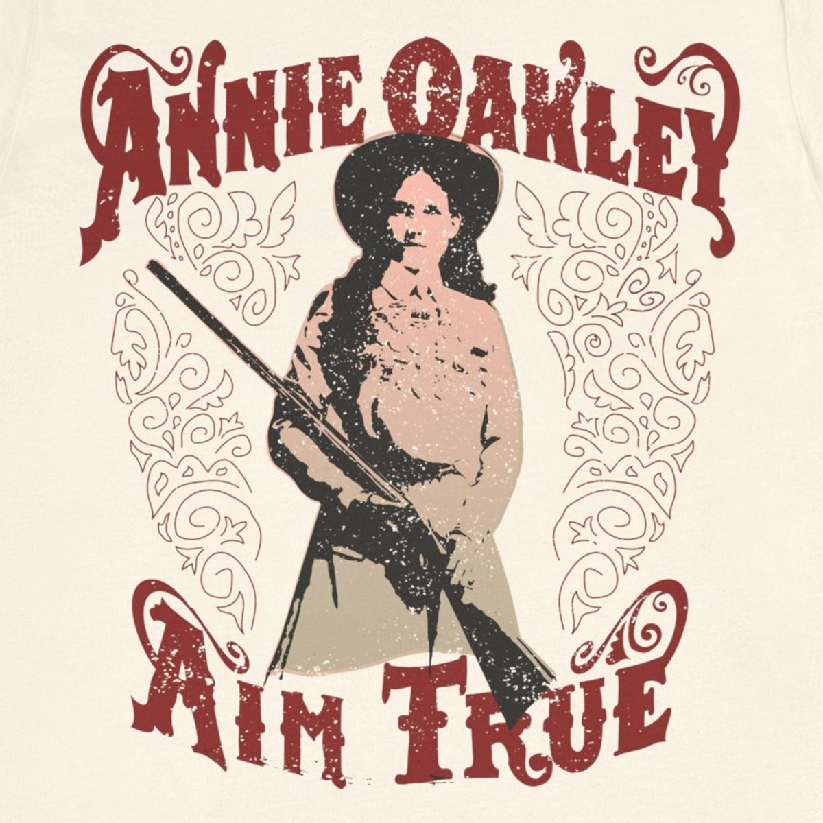 Annie Oakley Aim True Premium T-Shirt, Self Empowerment Inspiration for Her