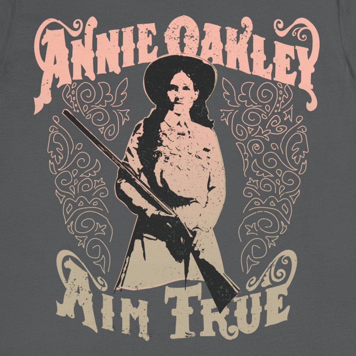 Annie Oakley Aim True Premium T-Shirt, Self Empowerment Inspiration for Her