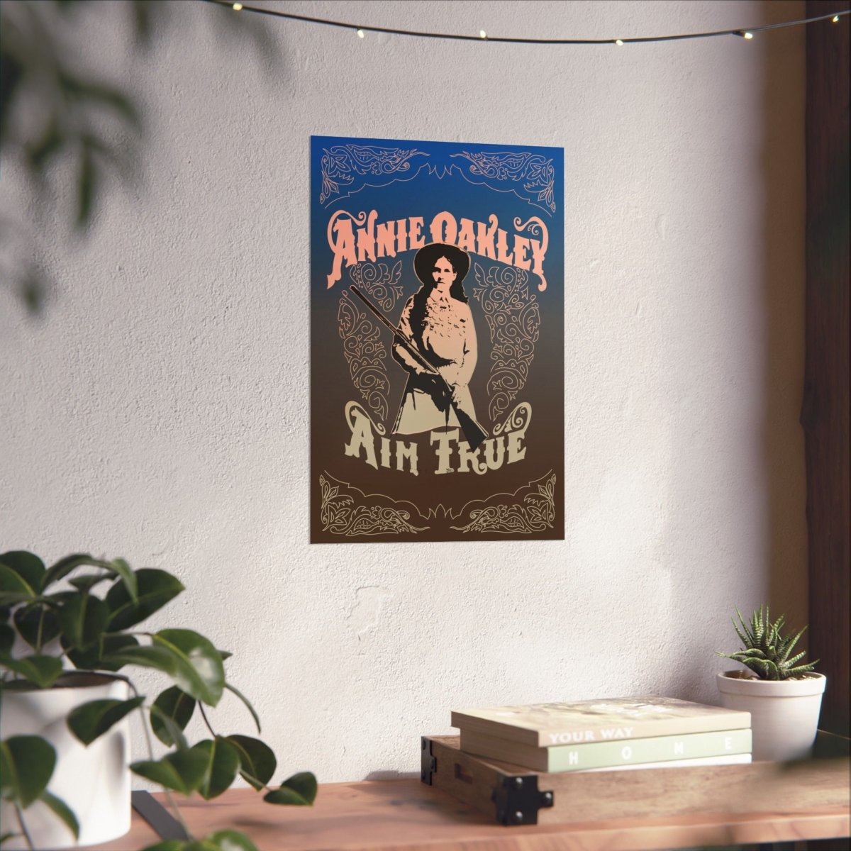 Annie Oakley Aim True Premium Wall Art Print