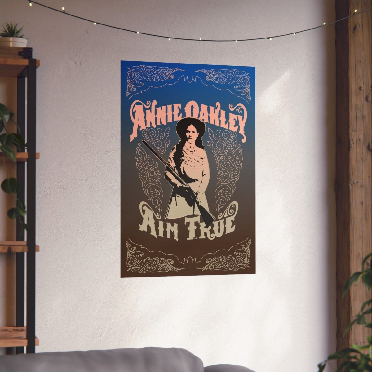 Annie Oakley Aim True Premium Wall Art Print