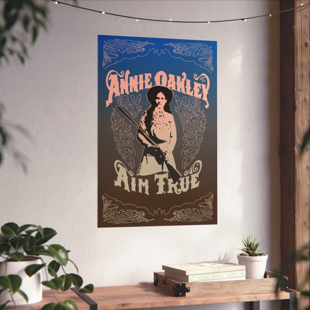 Annie Oakley Aim True Premium Wall Art Print