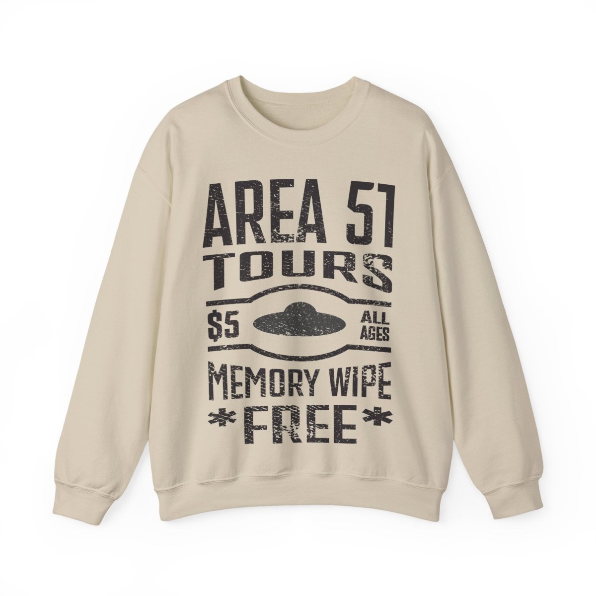 Area 51 Tours With FREE Memory Wipe Fleece Sweatshirt, Funny Aliens