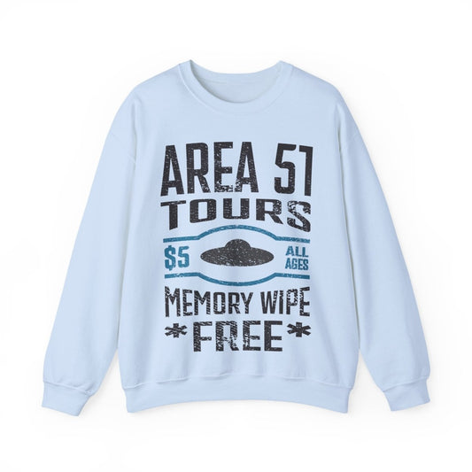 Area 51 Tours With FREE Memory Wipe Fleece Sweatshirt, Funny Aliens
