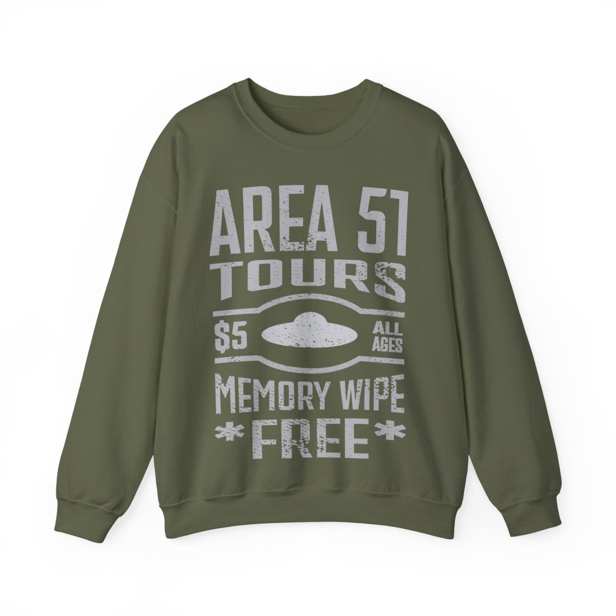 Area 51 Tours With FREE Memory Wipe Fleece Sweatshirt, Funny Aliens