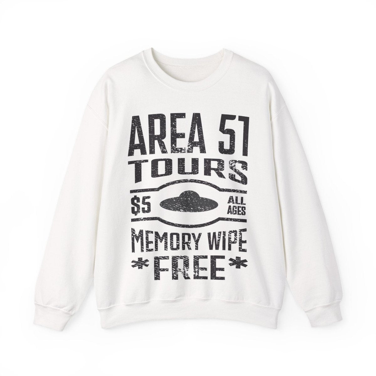 Area 51 Tours With FREE Memory Wipe Fleece Sweatshirt, Funny Aliens