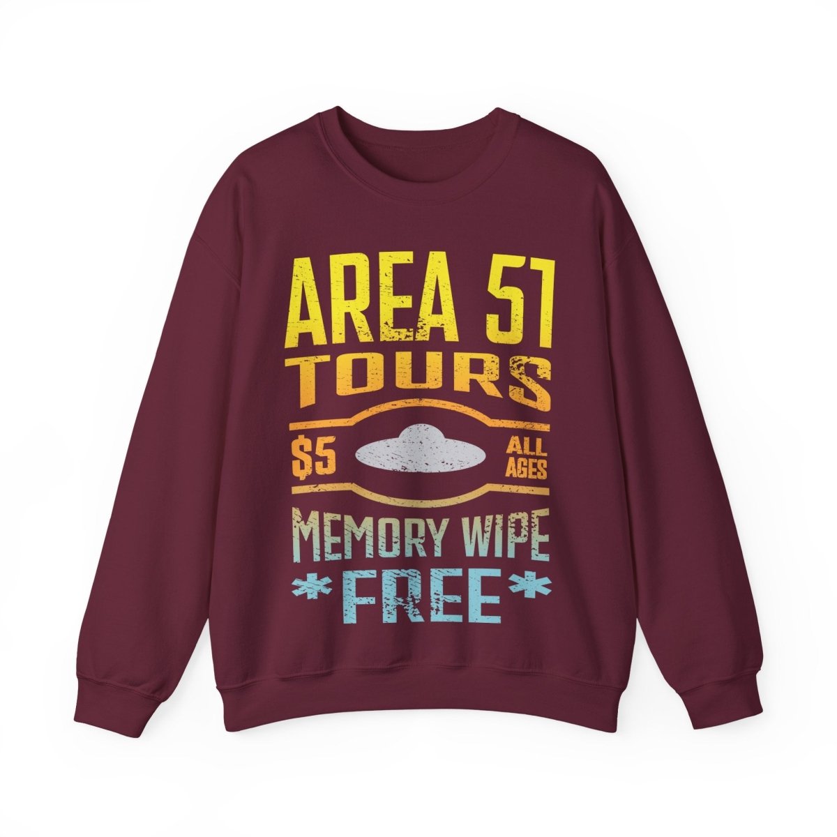 Area 51 Tours With FREE Memory Wipe Fleece Sweatshirt, Funny Aliens