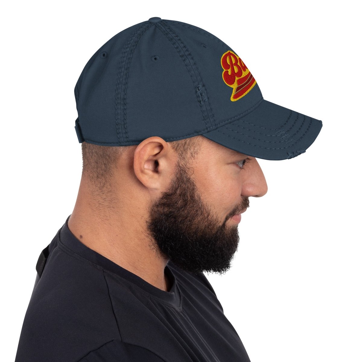 Bacon Team Distressed Dad Hat, Sport Sizzle Eating Flavor Favorite Fried Food