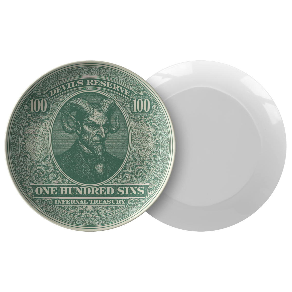 Bad Boy Gift Devil's Treasury Sins Plate, 1 or Sets of 2, 4, Funny Meal & Display