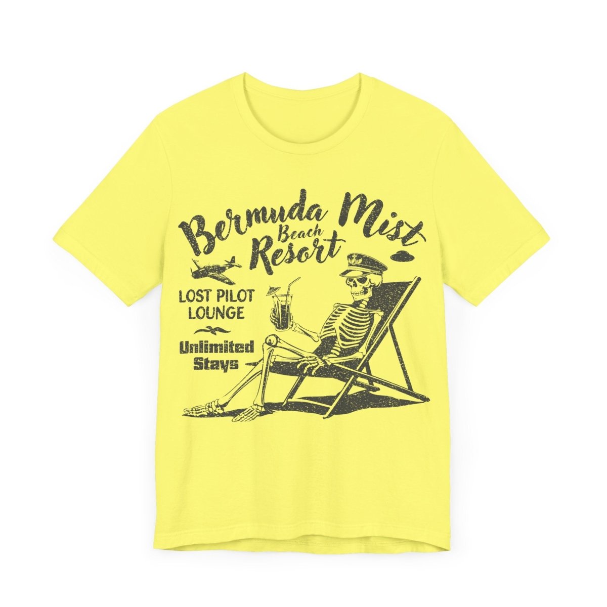 Bermuda Triangle Lost Pilot Resort Premium T-Shirt, Mystery, UFO, Funny