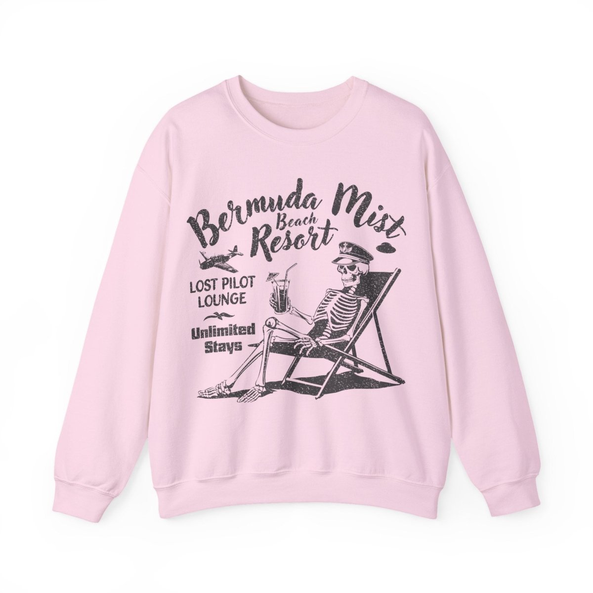 Bermuda Triangle Pilot Beach Resort Sweatshirt, Mystery, UFO, Funny