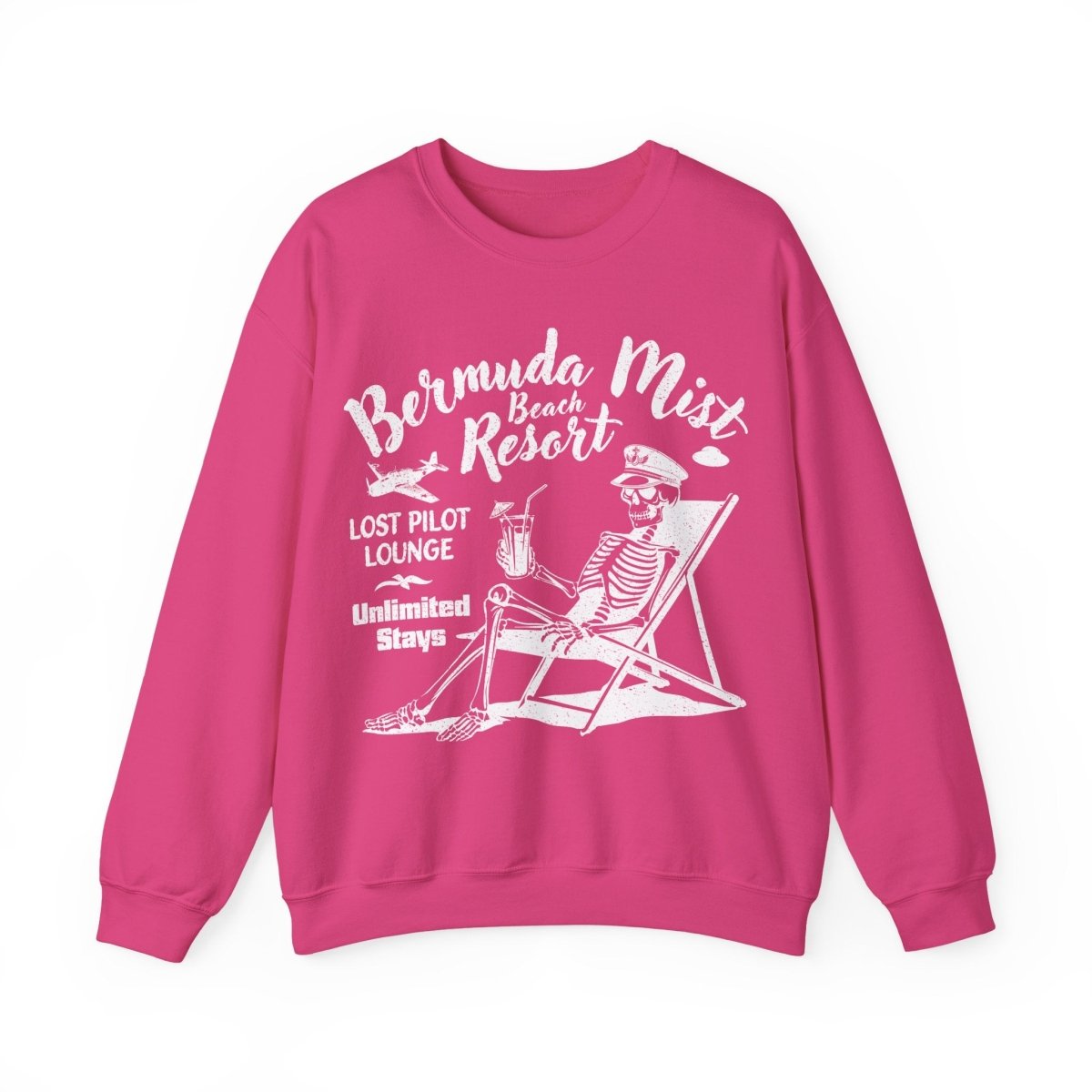 Bermuda Triangle Pilot Beach Resort Sweatshirt, Mystery, UFO, Funny