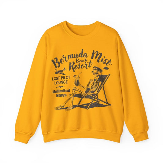 Bermuda Triangle Pilot Beach Resort Sweatshirt, Mystery, UFO, Funny
