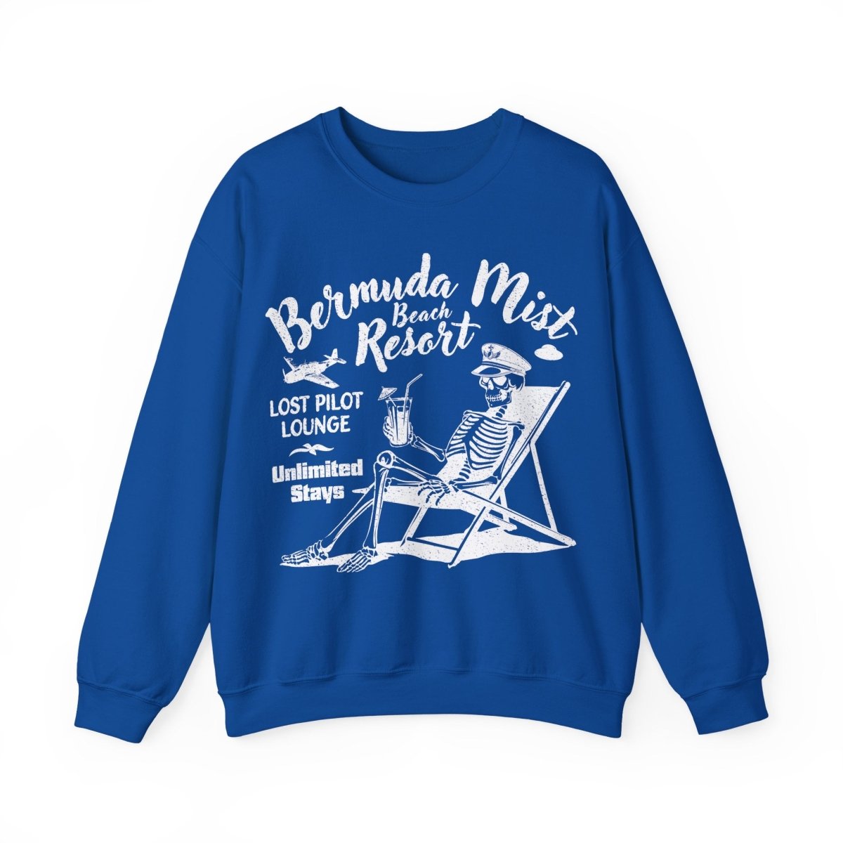 Bermuda Triangle Pilot Beach Resort Sweatshirt, Mystery, UFO, Funny