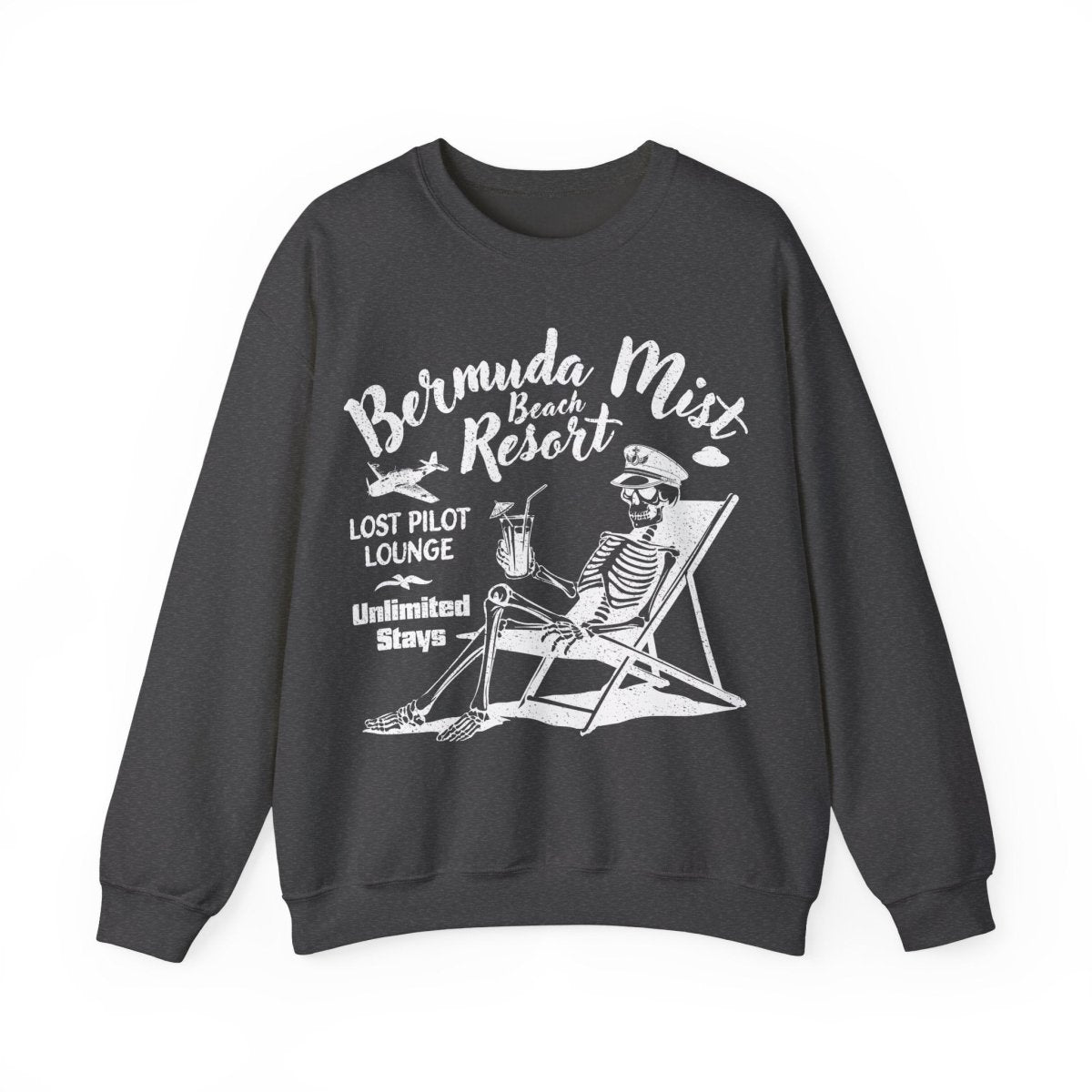 Bermuda Triangle Pilot Beach Resort Sweatshirt, Mystery, UFO, Funny