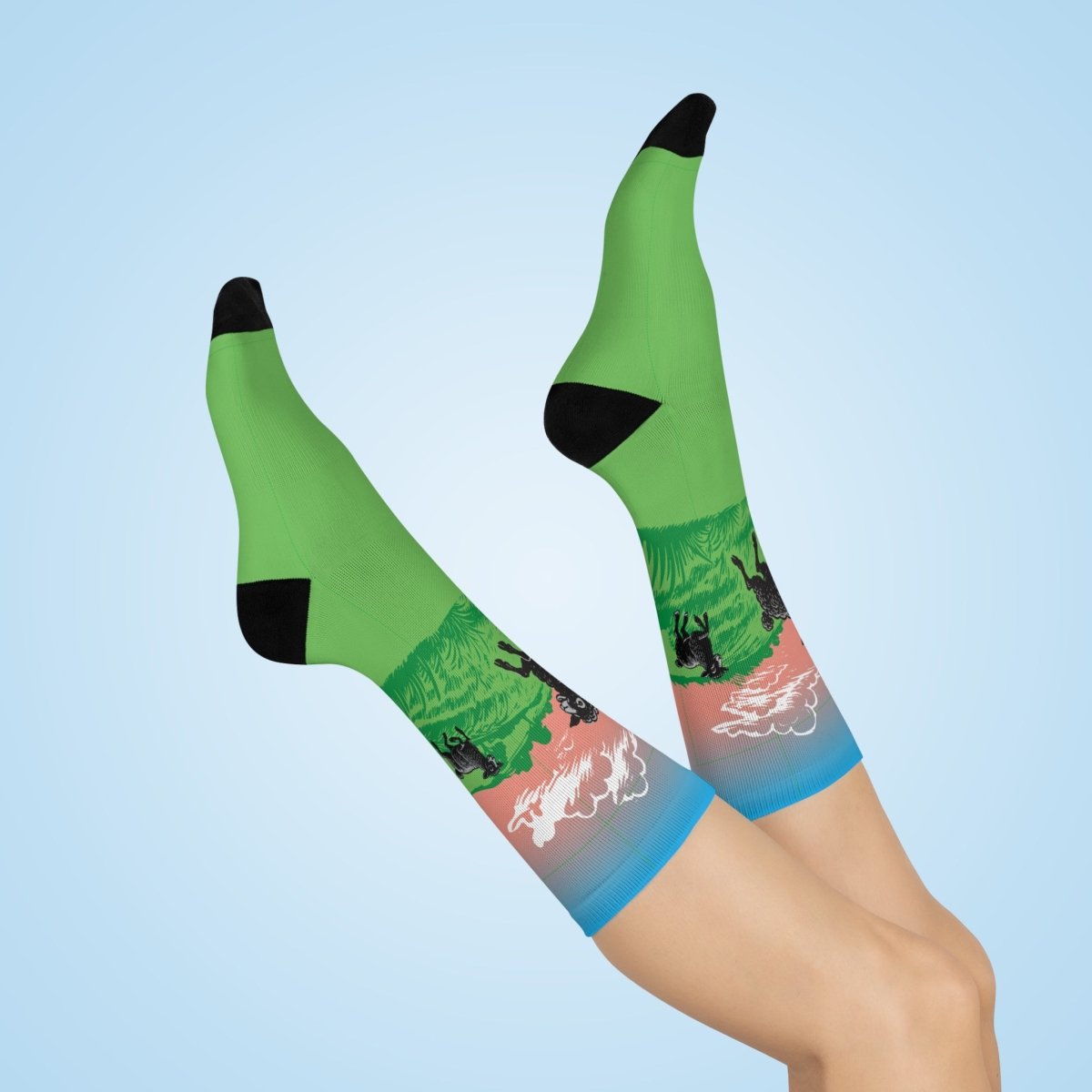 Black Sheep Gift Field Frolic Cushioned Crew Socks