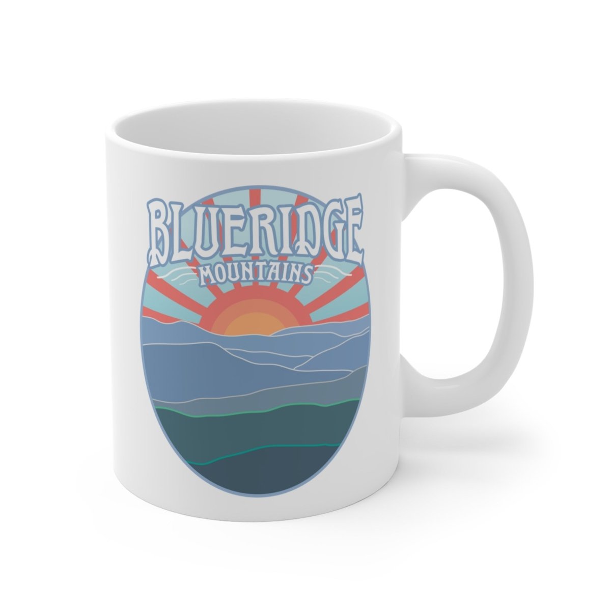 Blue Ridge Mountains Mug 11 oz,, Appalachian Trail, Nature's Bliss Inspiration, East Coast Cool Gift