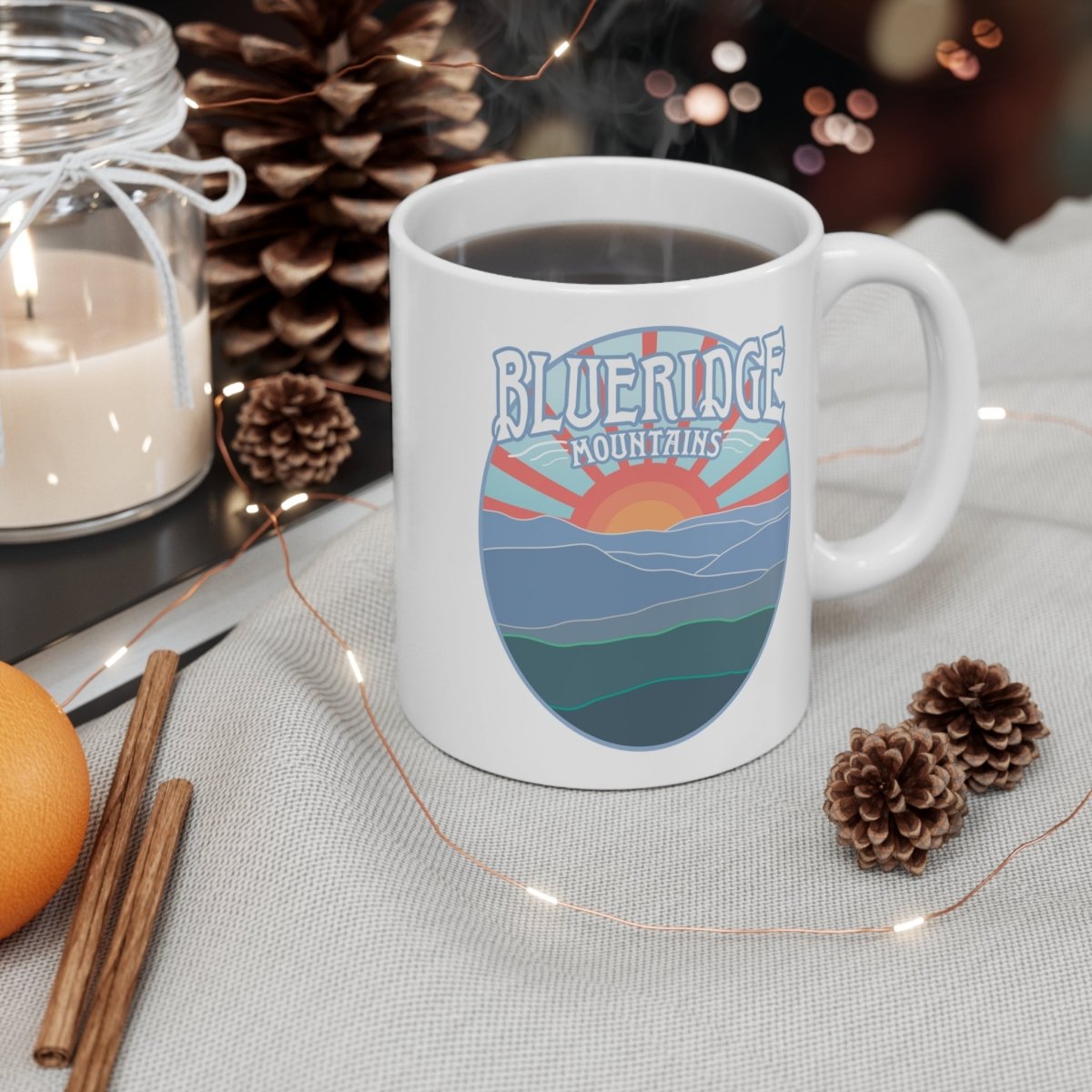 Blue Ridge Mountains Mug 11 oz,, Appalachian Trail, Nature's Bliss Inspiration, East Coast Cool Gift