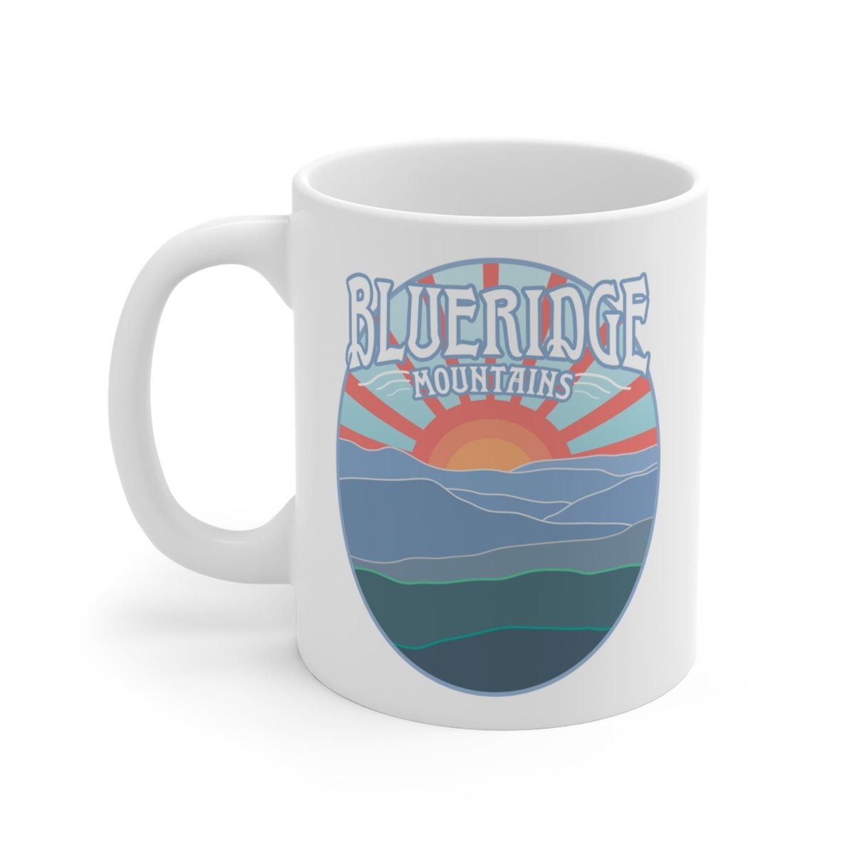 Blue Ridge Mountains Mug 11 oz,, Appalachian Trail, Nature's Bliss Inspiration, East Coast Cool Gift