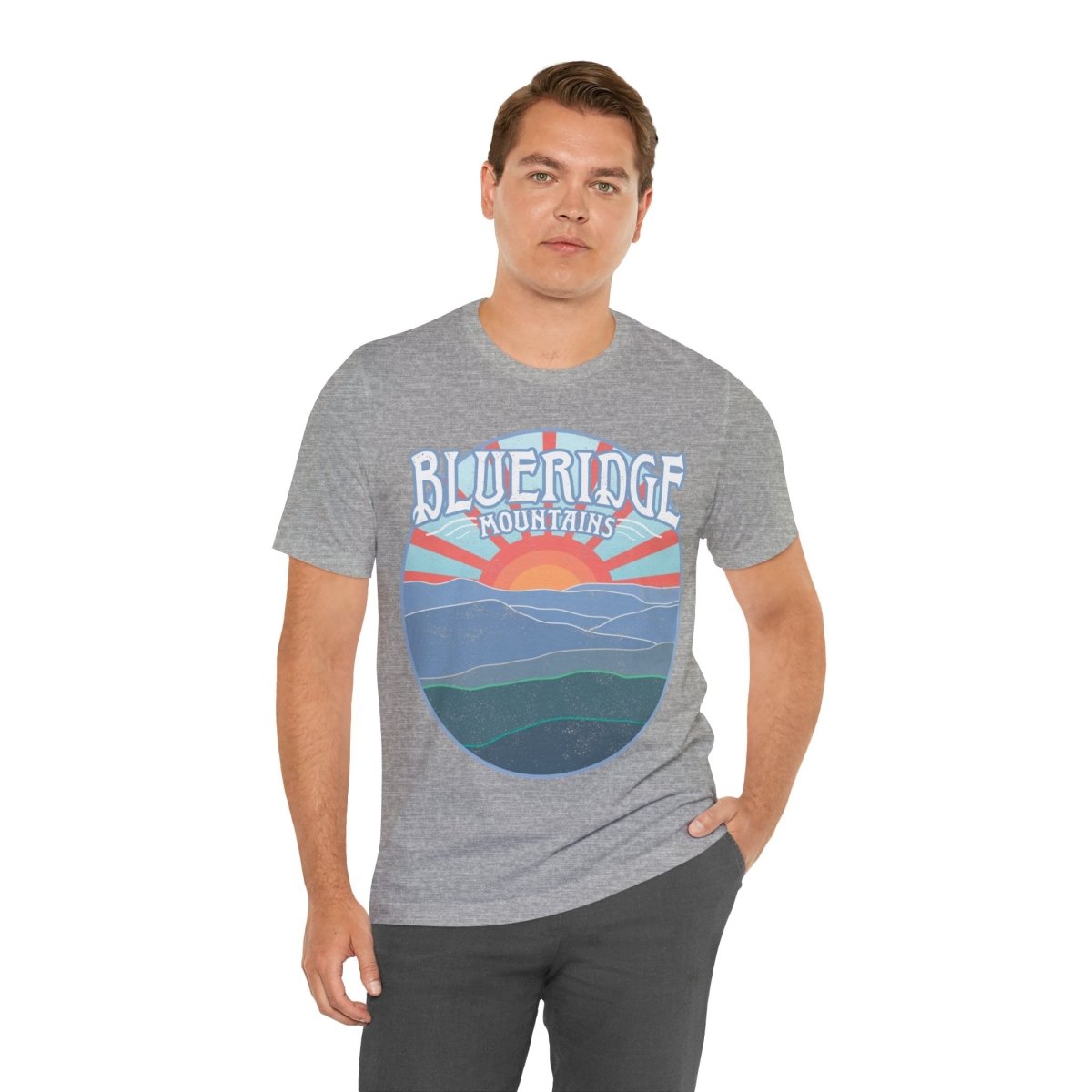 Blue Ridge Mountains Premium T-Shirt, Appalachian Trail Hike View, East Coast Cool
