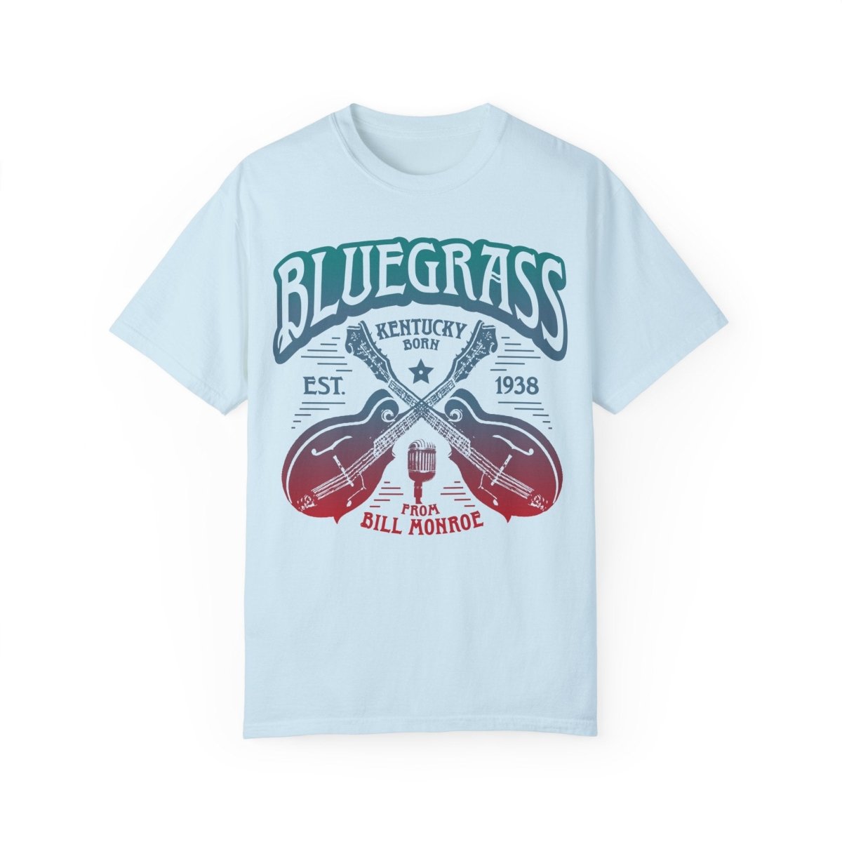 Bluegrass Comfort Colors Relaxed Fit Softy Tee, Bluegrass Bliss Mandolins