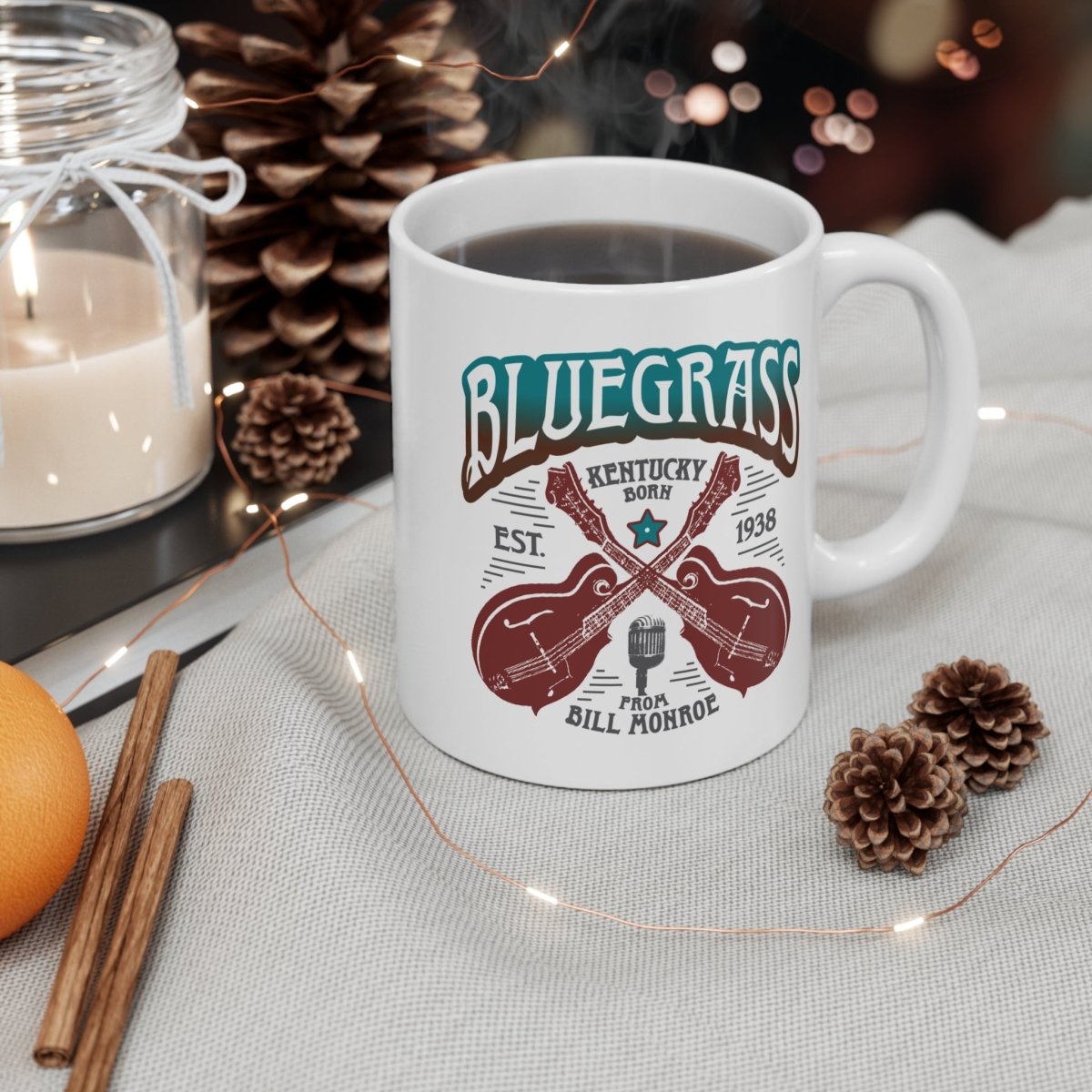 Bluegrass Mug 11 oz, Mandolin Bliss