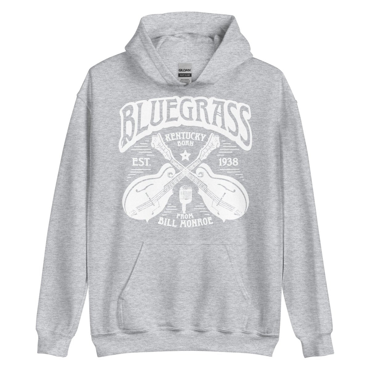 Bluegrass Music Fleece Hoodie. Festival Wear, Mandolins