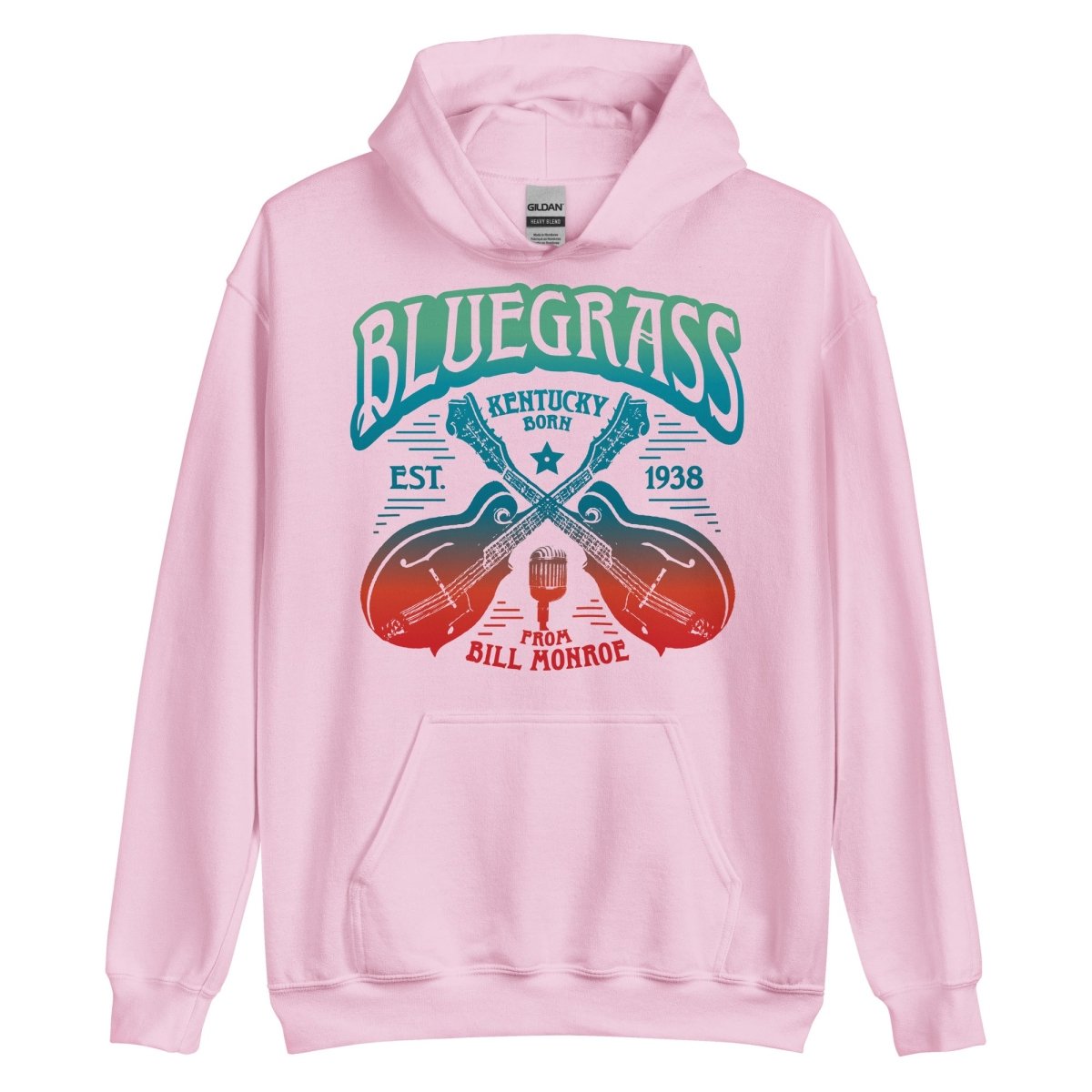 Bluegrass Music Fleece Hoodie. Festival Wear, Mandolins