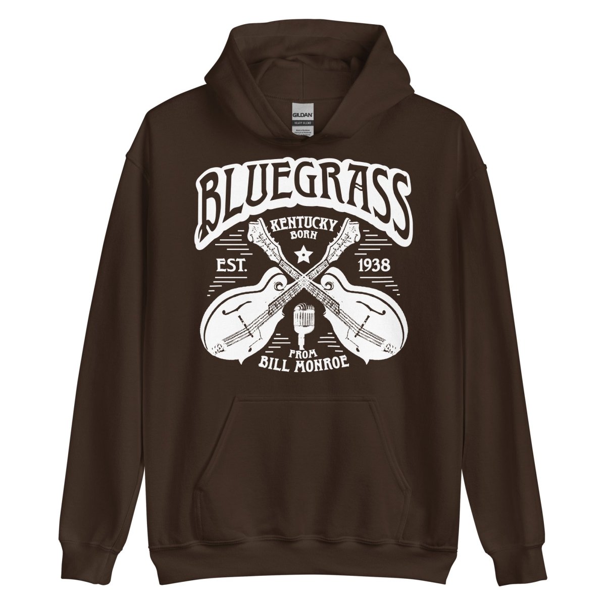 Bluegrass Music Fleece Hoodie. Festival Wear, Mandolins