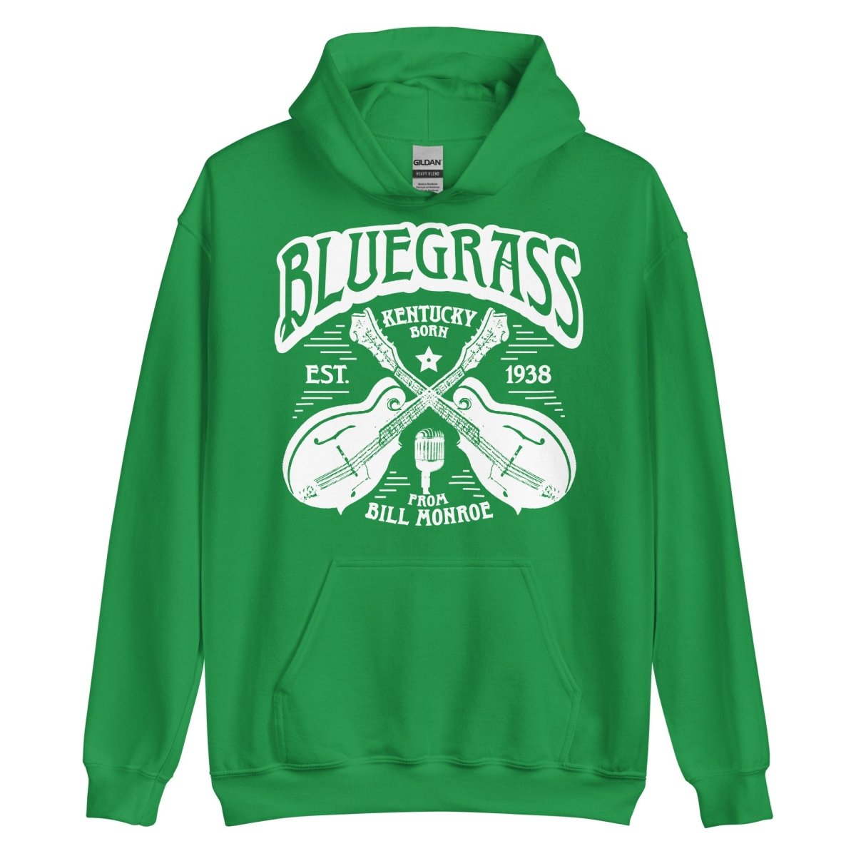 Bluegrass Music Fleece Hoodie. Festival Wear, Mandolins