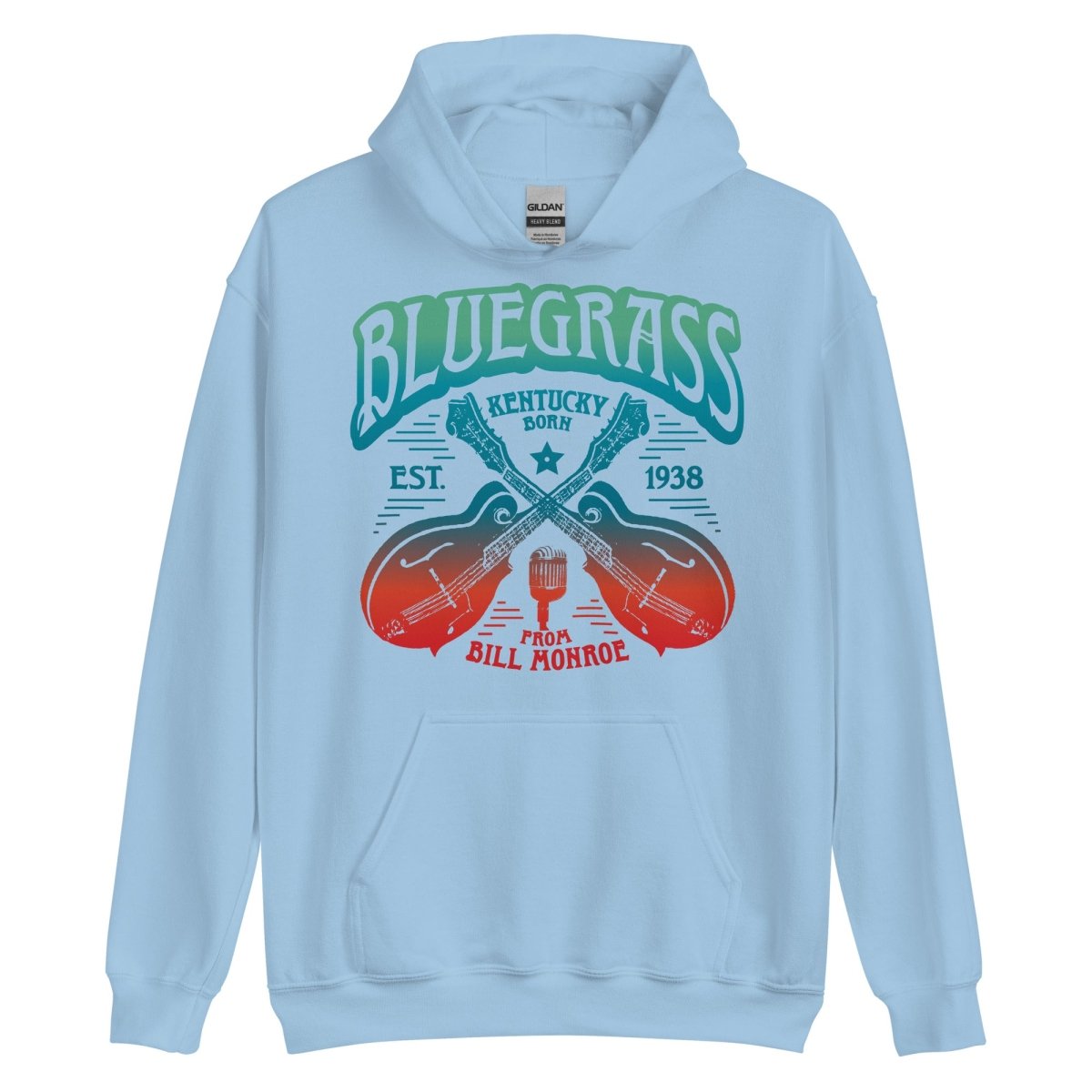 Bluegrass Music Fleece Hoodie. Festival Wear, Mandolins