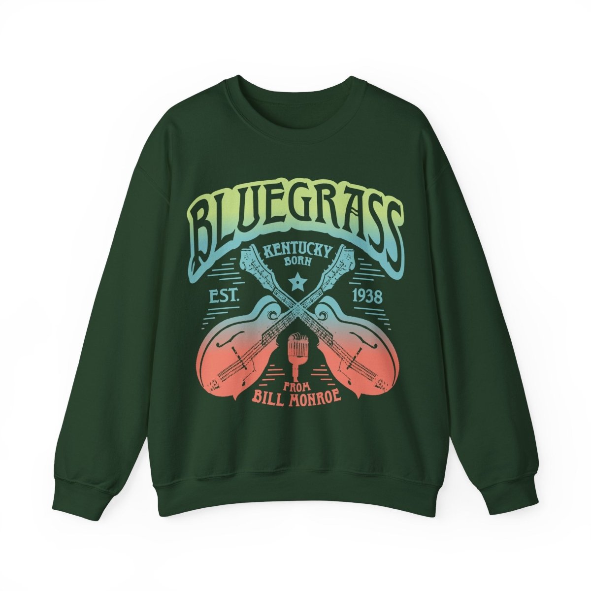 Bluegrass Music Fleece Sweatshirt, Festival Wear, Bluegrass Lover Gift