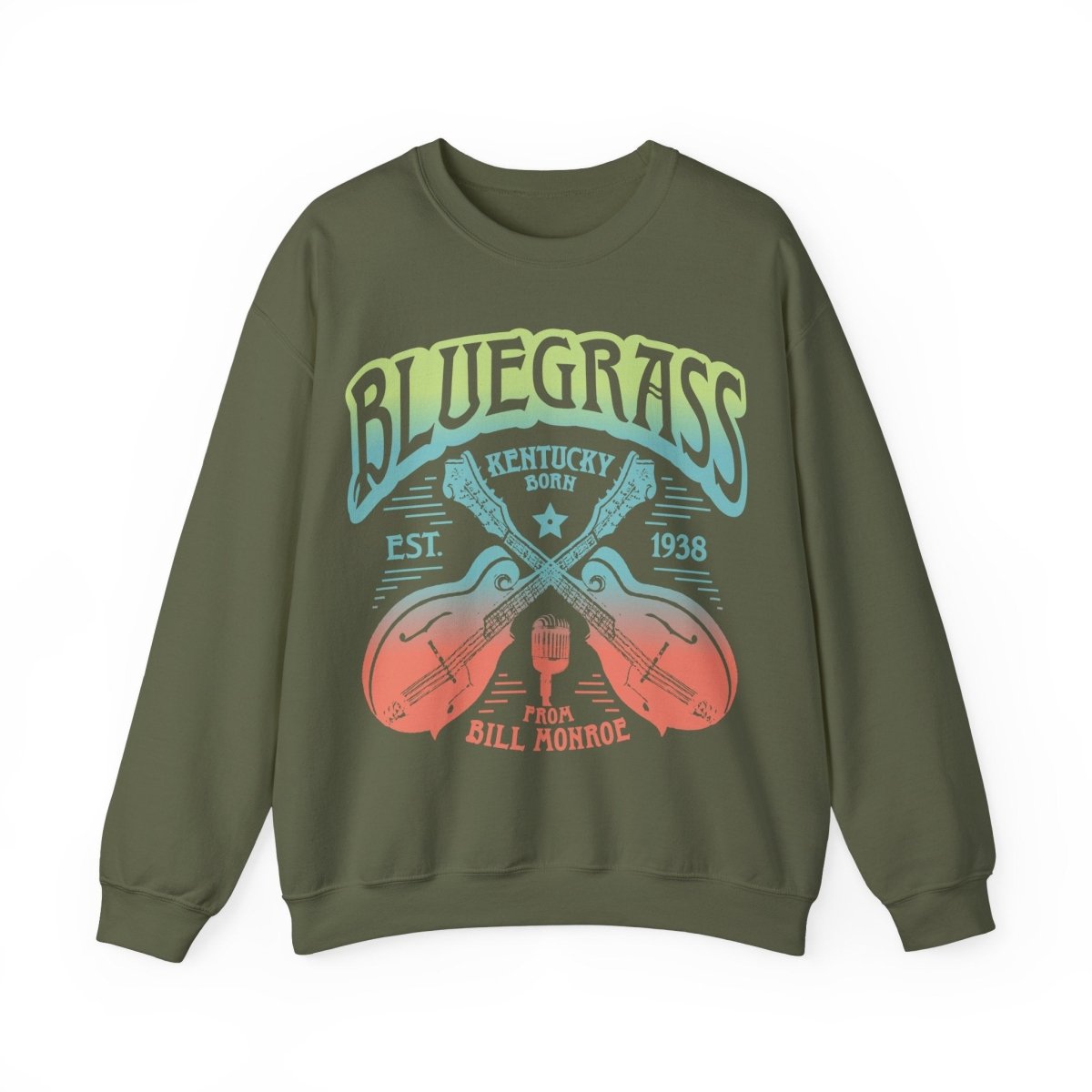 Bluegrass Music Fleece Sweatshirt, Festival Wear, Bluegrass Lover Gift