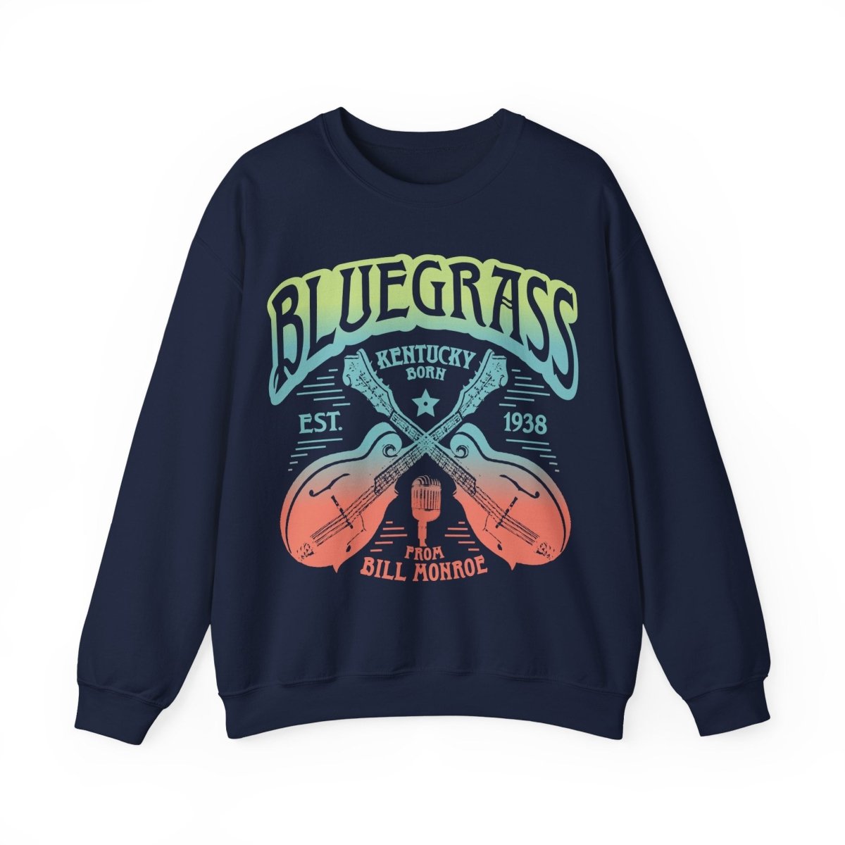 Bluegrass Music Fleece Sweatshirt, Festival Wear, Bluegrass Lover Gift