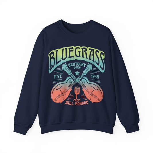 Bluegrass Music Fleece Sweatshirt, Festival Wear, Bluegrass Lover Gift