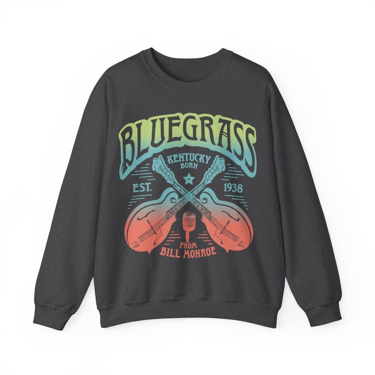 Bluegrass Music Fleece Sweatshirt, Festival Wear, Bluegrass Lover Gift