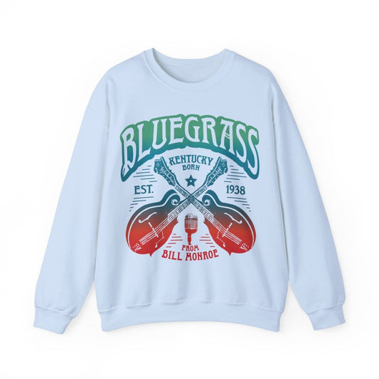 Bluegrass Music Fleece Sweatshirt, Festival Wear, Bluegrass Lover Gift