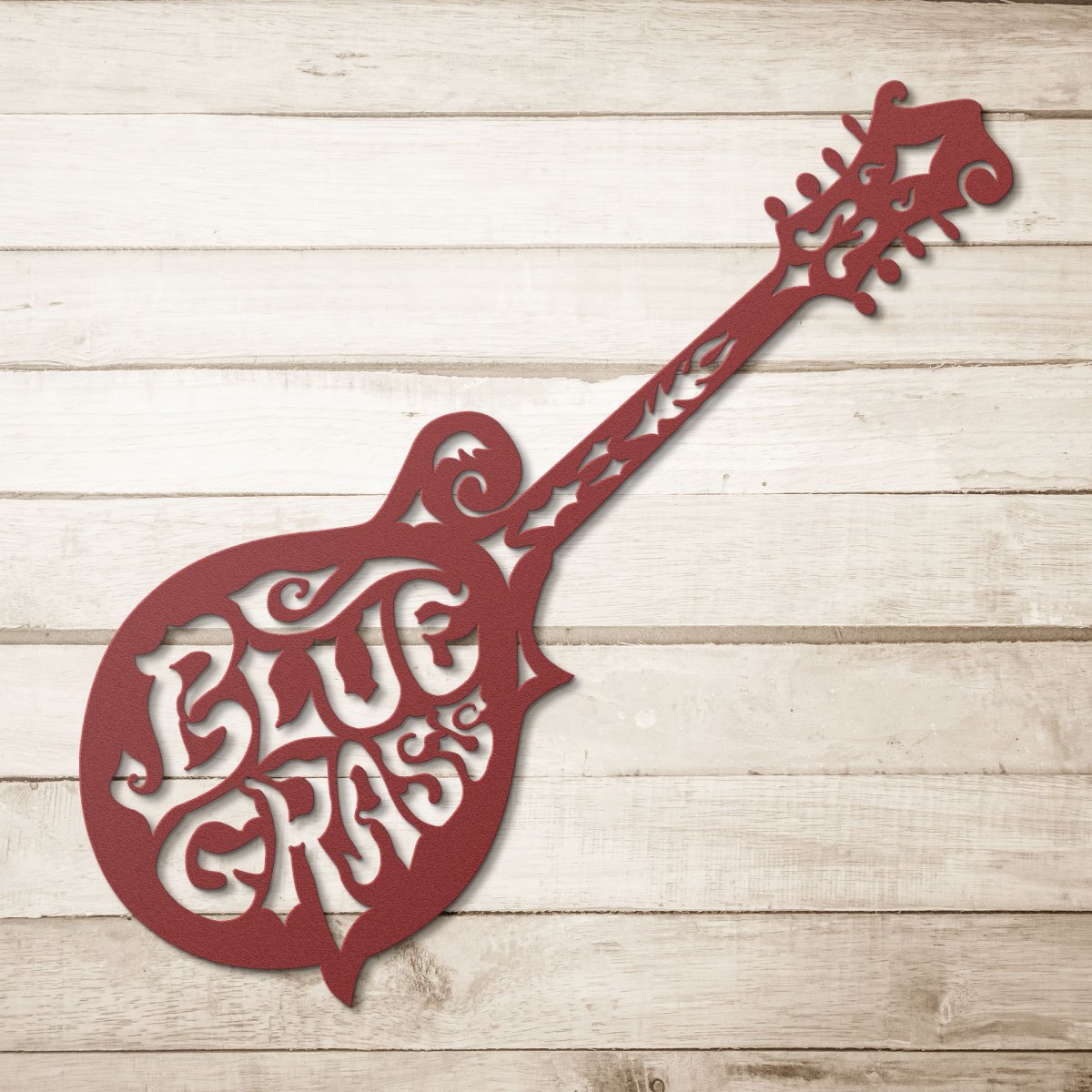 Bluegrass Music Metal Cut - Out, Mandolin, home decor, indoor or outdoor