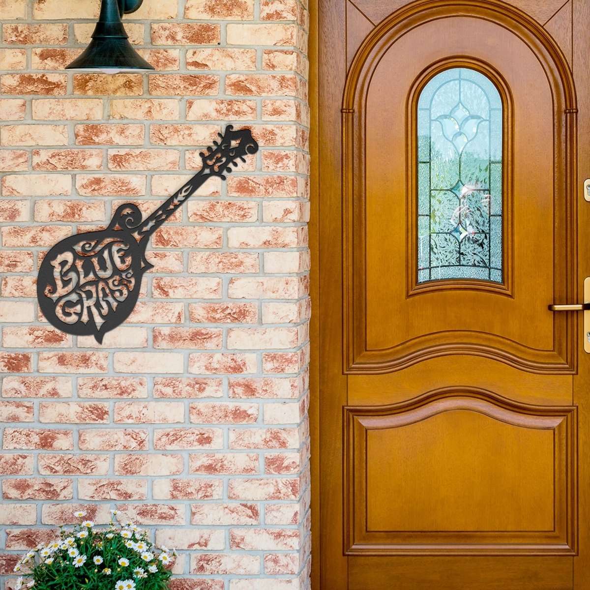 Bluegrass Music Metal Cut - Out, Mandolin