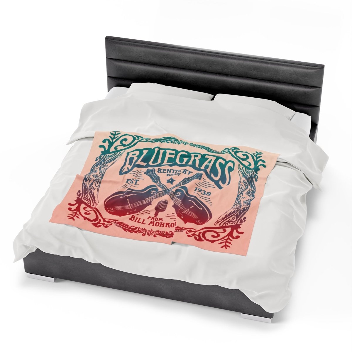 Bluegrass Music Soft Fleece Blanket, Mandolins