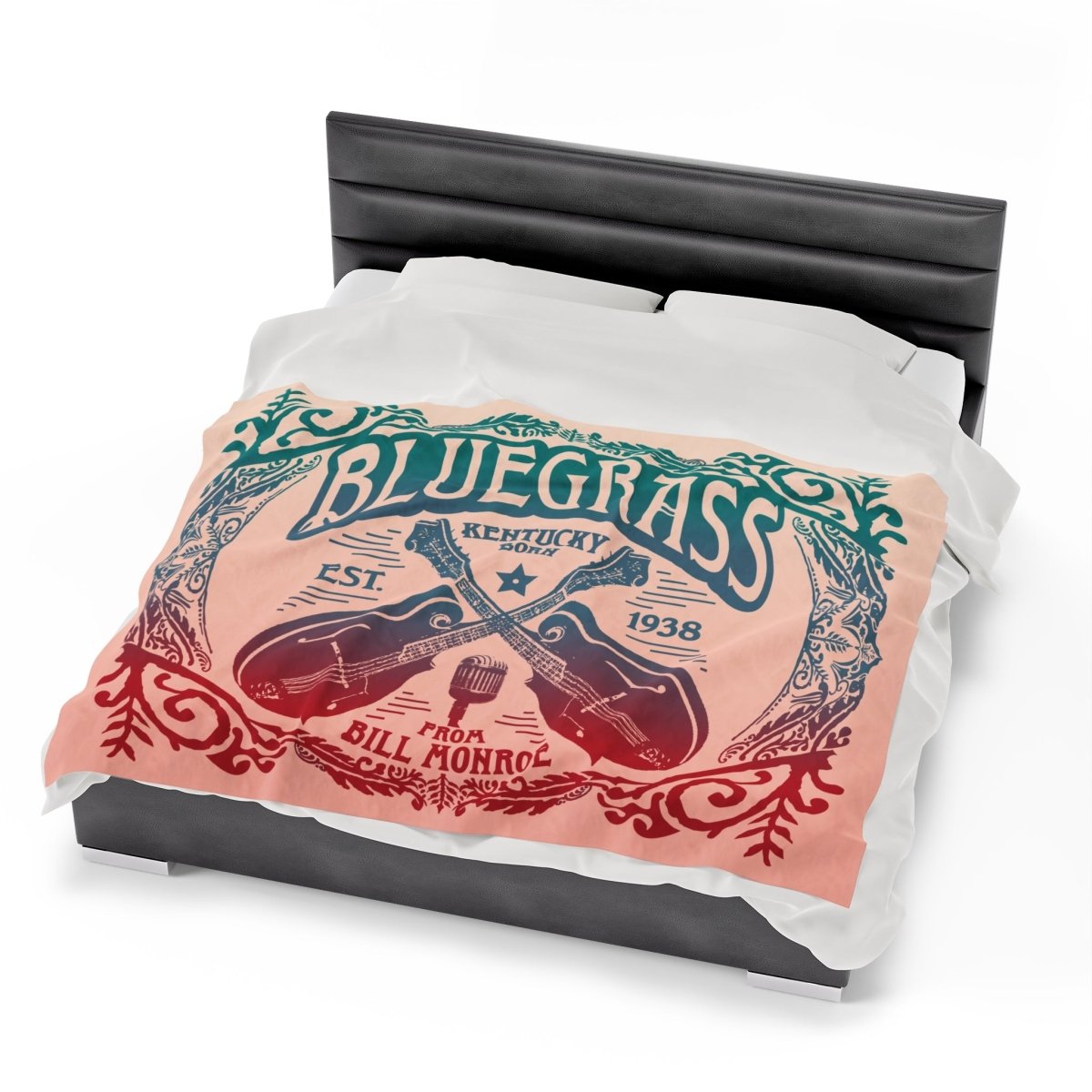 Bluegrass Music Soft Fleece Blanket, Mandolins