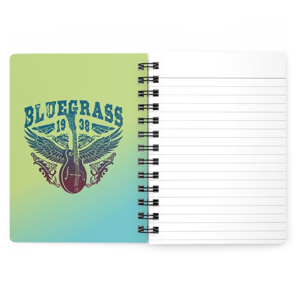 Bluegrass Music Spiral Bound Journal or Notebook