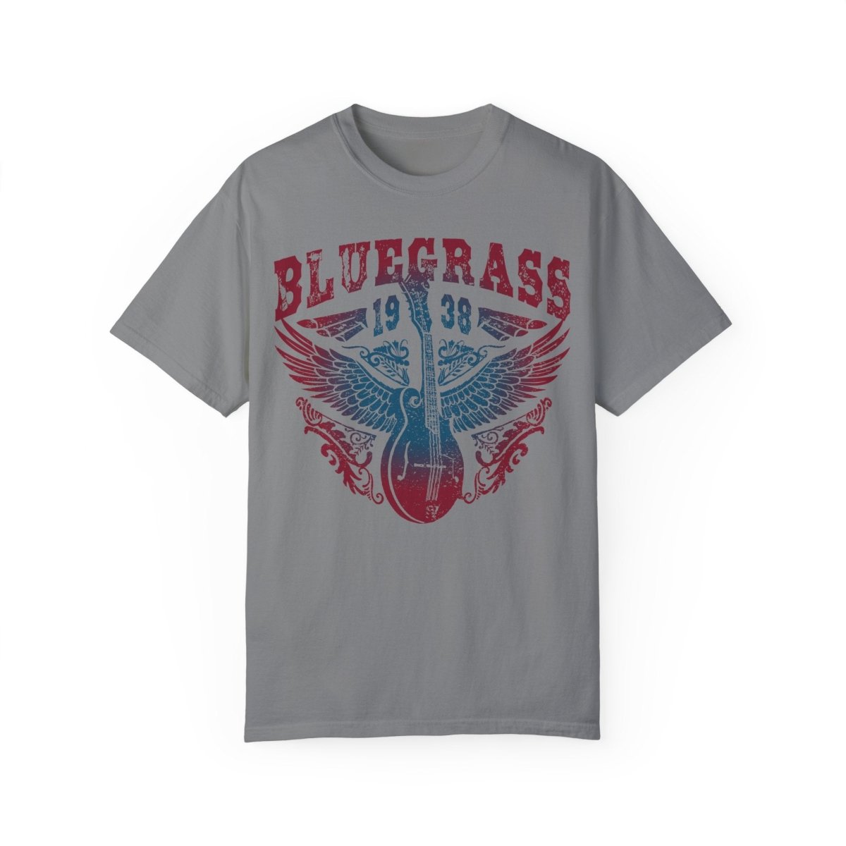 Bluegrass Shine Comfort Colors Relaxed Fit Softy Tee, Bluegrass Music Bliss, Mandolin, Americana, Roots Music