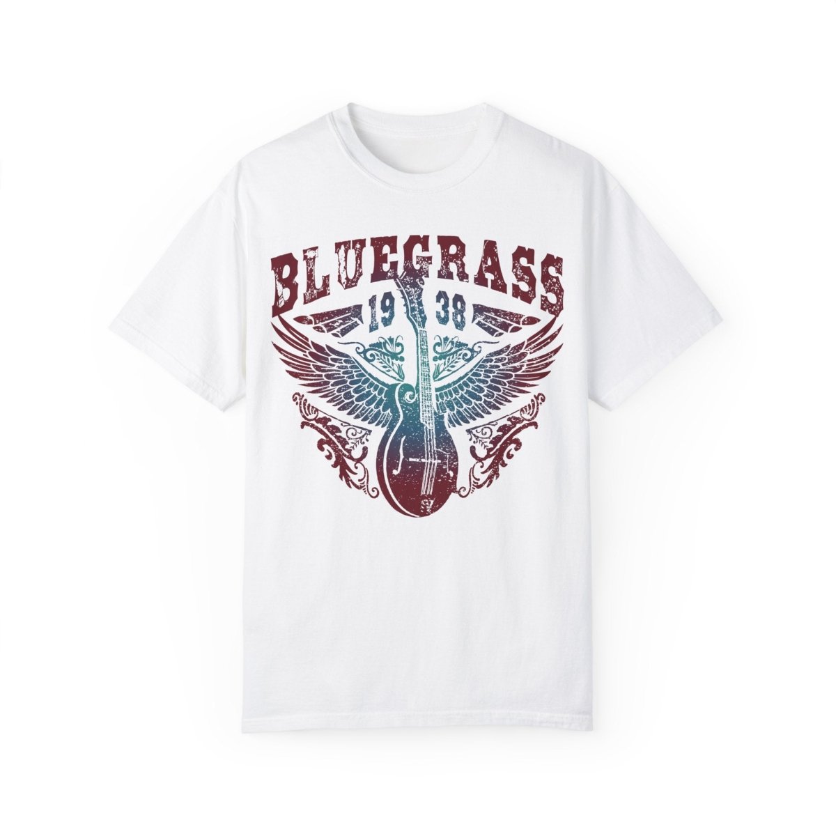 Bluegrass Shine Comfort Colors Relaxed Fit Softy Tee, Bluegrass Music Bliss, Mandolin, Americana, Roots Music